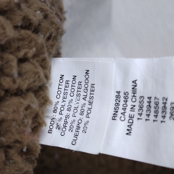 Children's Place Oatmeal Multicolored Striped Hooded Long Sleeve Zip Up Jacket - Picture 7 of 12